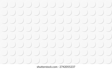 Abstract white background with bubble wrap pattern.