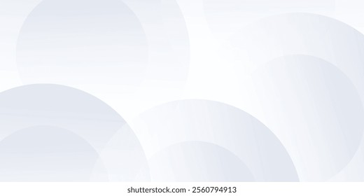 Abstract white background with white circle art modern