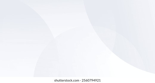 Abstract white background with white circle art modern simple abstract