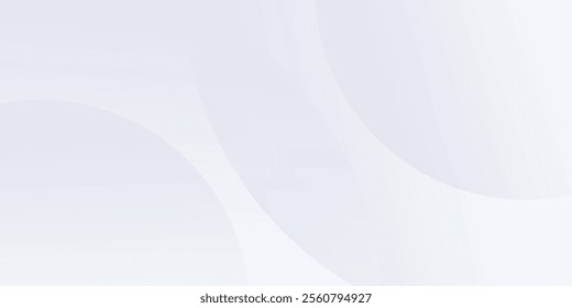 Abstract white background with white circle art modern simple
