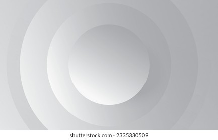 Abstract white background with circles. Dynamic shapes composition. Eps10 vector