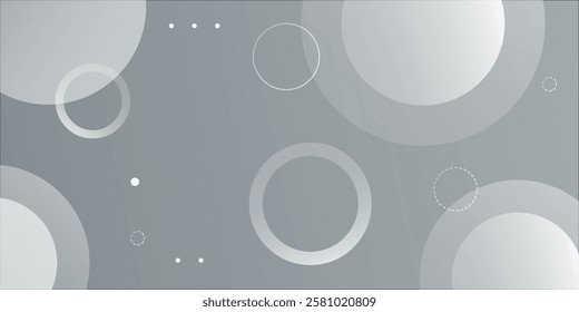 Abstract white background with circles. Eps10 vector