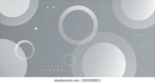 Abstract white background with circles. Eps10 vector