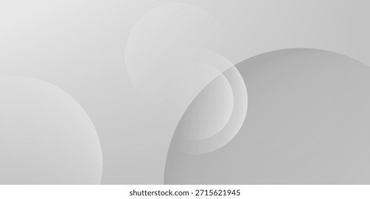 Abstractas fondo blanco con círculos. Formas dinámicas simples con una composición de degradado de moda. Composición de Formas fluidas.- Vector
