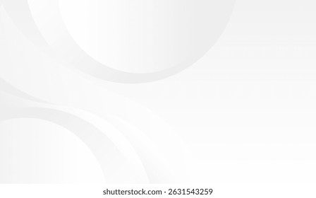 Abstract White Background with Circular Gradient Shapes for Modern Presentation, Clean Business Design, Minimalist Web Template, or Digital Art Projects