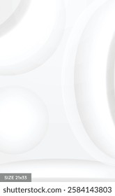 abstract white background with circular shapes