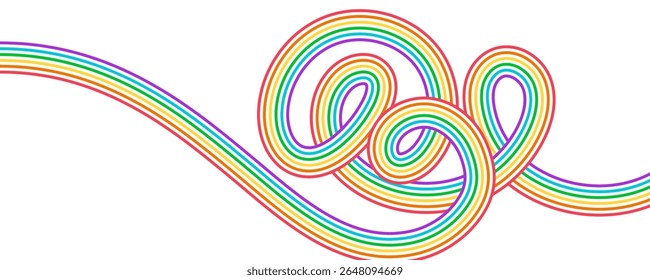 Fondo blanco Abstractas con ondas de color. Vector