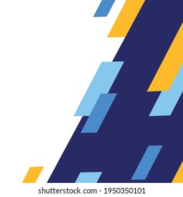 Abstract white background with colored rectangles - Vector illustration