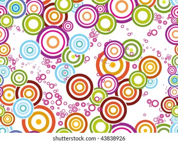 abstract white background with colorful circle