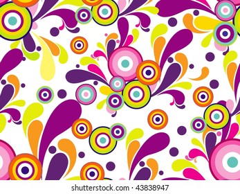 abstract white background with colorful creative artwork, vector illustration