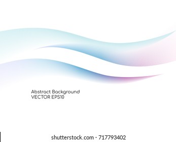 Abstract white background with colorful wavy curves lines for technology or modern background