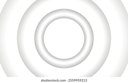 Abstract White Background with Concentric Circles and Subtle Gradient Effect. suitable for technology or design concepts.