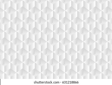 Abstract white background with cube and glow light. Vector illustration business abstract background concept.
