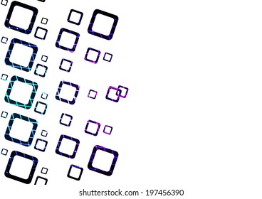 abstract white background with dark square holes. vector illustration