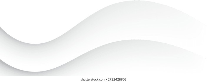 fundo branco abstrato com linha de curva decorativa e textura suave