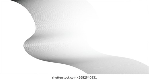Abstract white background. Abstract design of wavy lines on a minimalist geometric white light background.