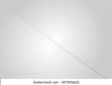 Abstract white background with diagonal lines design. Luxury style. Vector illustration.