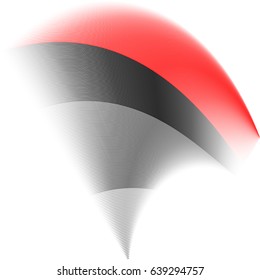 Abstract white background with diagonal red and silver stripes. Vector illustration.