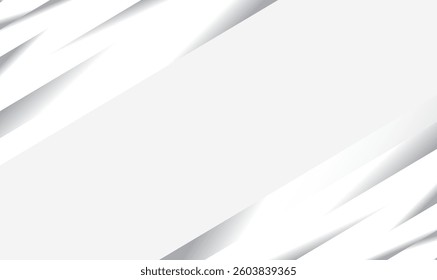 Abstract white background with diagonal stripes and space for text, Vector illustration.