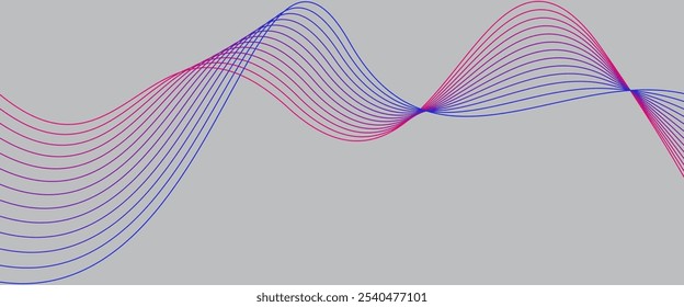 Abstractas ondas digitales de partículas de fondo blanco. Elemento de onda sonora. Ecualizador para música. 
