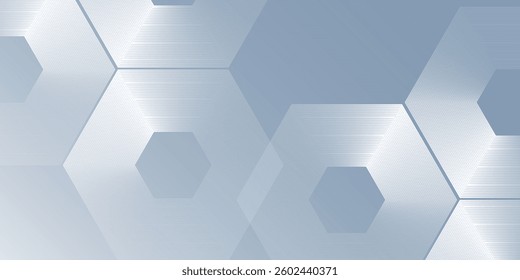 Abstract white abstract background with dynamic wavy hexagon texture suitable for wallpaper poster modern abstract simple background