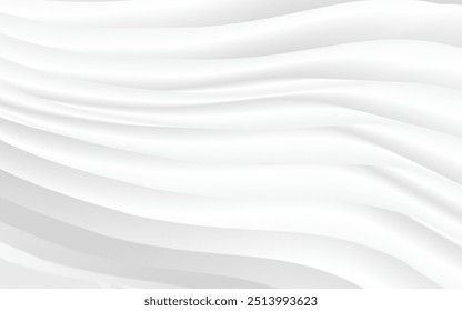 Fundo branco abstrato com formas fluidas e onduladas, ideal para projetos minimalistas, apresentações e projetos criativos modernos.