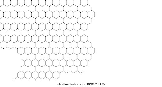 Abstrakter weißer Hintergrund. Flaches Hexagon, weißer Wabenhintergrund, Licht und Schatten. Vektorgrafik auf Posterhintergrund, Banner, Flyer und vieles mehr