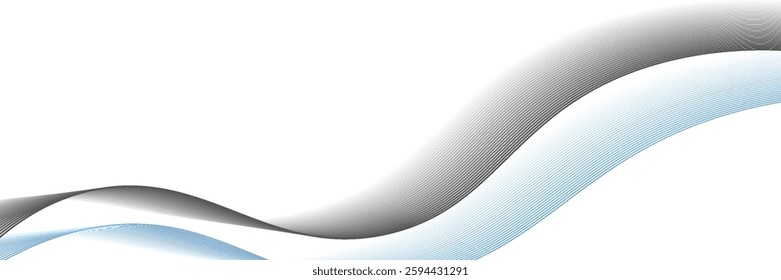 Abstract white background with flowing lines for futuristic concept. Dynamic waves. vector illustration.