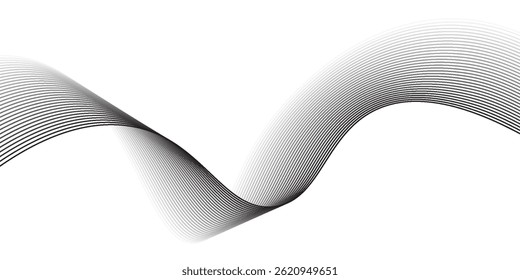 Abstract white background with flowing lines for futuristic concept. Dynamic waves. vector illustration.