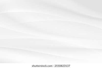 Abstract white background with flowing smooth lines, perfect for modern and minimalist designs. For websites and presentations