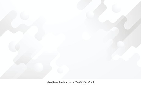 Abstrato branco plano de fundo fluido forma padrão de negócios banner design
