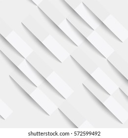 Abstract white background with folds and shadows, vector illustration