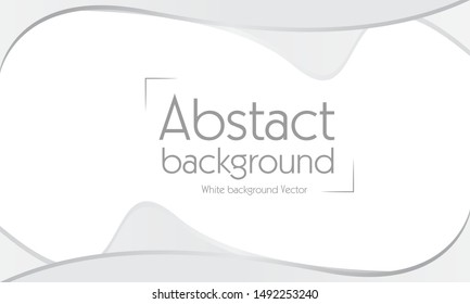 Abstract white background geometric white and gray color background vector. 