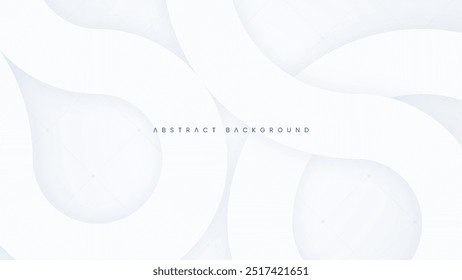 Abstract White Background with Geometric Lines. Modern Technology Design. Suitable for Banner, Brochure, Cover, Poster, Website