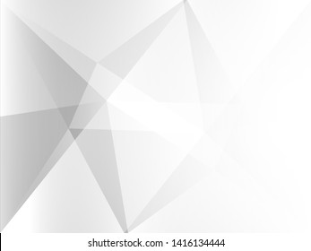 Abstract white background with geometric low poly shape. Simple and modern wallpaper