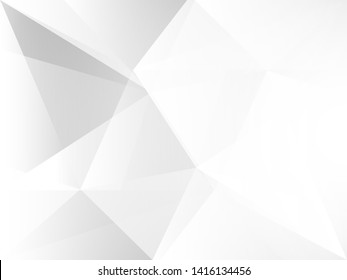 Abstract white background with geometric low poly shape. Simple and modern wallpaper