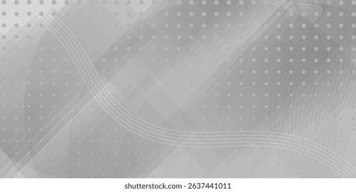 Abstract white background. White geometric background overlap layer on bright space with lines effect decoration. Silver neutral backdrop Gray base. EPS vector illustration
