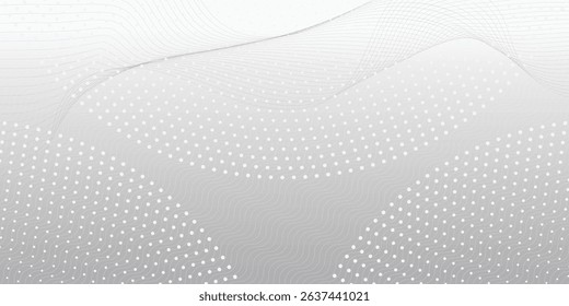 Abstract white background. White geometric background overlap layer on bright space with lines effect decoration. Silver neutral backdrop Gray base. EPS vector illustration