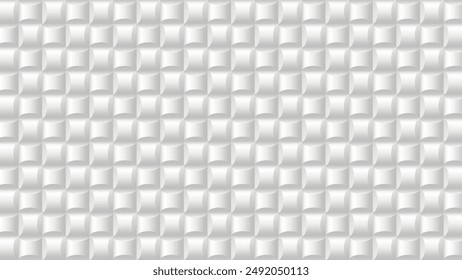 Abstract white background with geometric pattern. 3D Texture with square shapes. Vector EPS 10