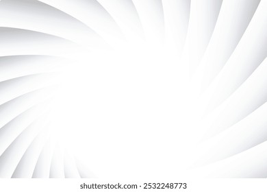 Abstract white background with geometric round shapes in grayscale isolated color. Vector illustration.