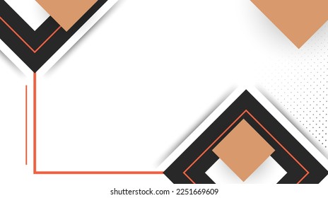 Resumen de fondo blanco con formas geométricas. panel de mensajes para texto. Ilustración del vector EPS 10