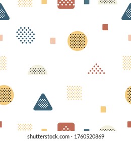 Abstract white background with geometrical shape figures. Vector illustration/