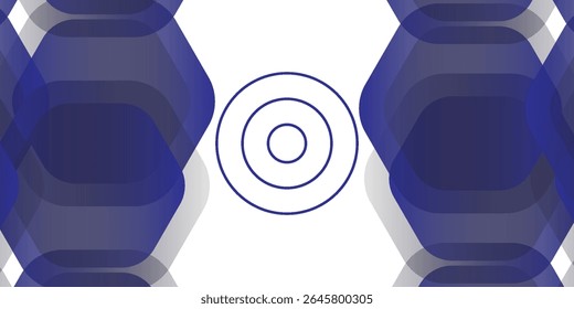 Abstract white background with glowing geometric lines. Modern blue gradient square shape design. Futuristic technology concept. Suitable for brochure, corporate, website, poster, 
