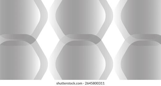 Abstract white background with glowing geometric lines. Modern gray gradient square shape design. Futuristic technology concept. Suitable for brochure, corporate, website, poster, modern cover.