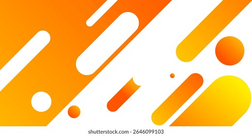 Fundo branco abstrato. Linhas arredondadas na diagonal laranja geométrica brilhante. Composição de formas dinâmicas. Ilustração vetorial eps10. Design gráfico de alta qualidade.