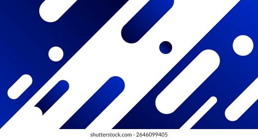 Fundo branco abstrato. Linhas arredondadas geométricas azuis diagonais brilhantes. Composição de formas dinâmicas. Ilustração vetorial eps10. Design gráfico de alta qualidade. Terno para curva, faixa, cartaz, textura.