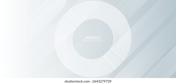 Abstract white background with glowing lines. Geometric lines pattern. Trendy creative design. Futuristic graphic.