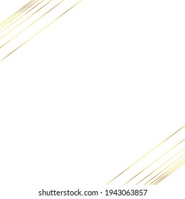 Abstract white background with golden lines - Vector illustration