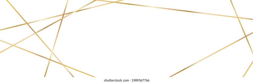 Resumen de fondo blanco con líneas doradas - Ilustración vectorial