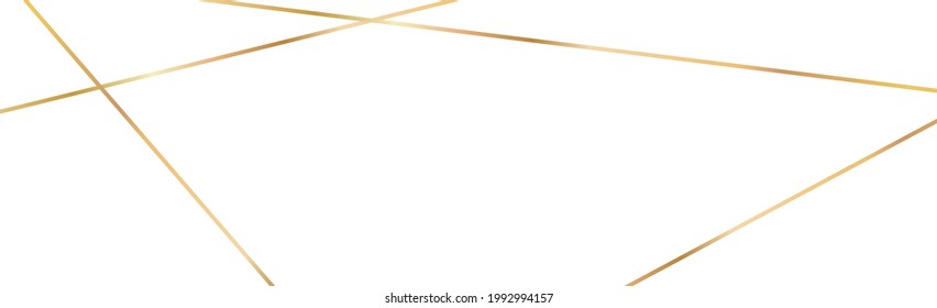Abstract white background with golden lines - Vector illustration
